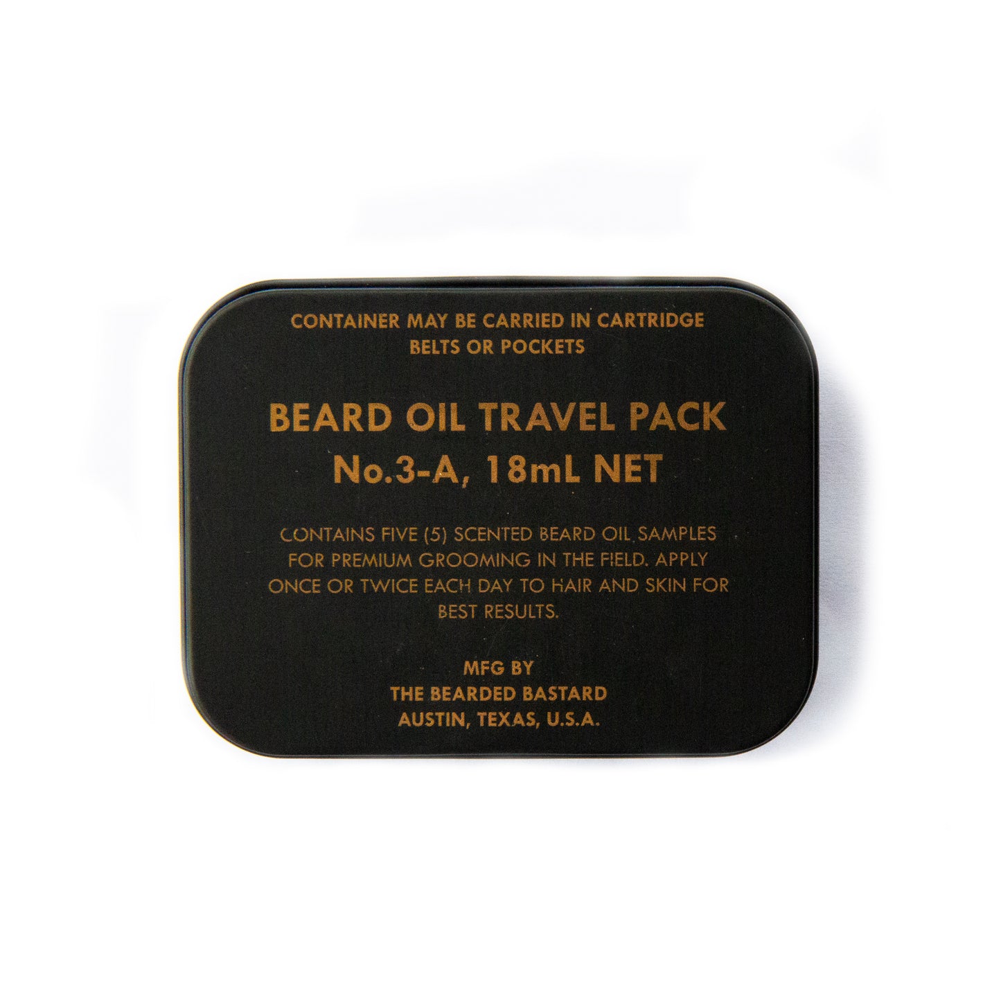 Vintage Premium Beard Oil Travel Tin