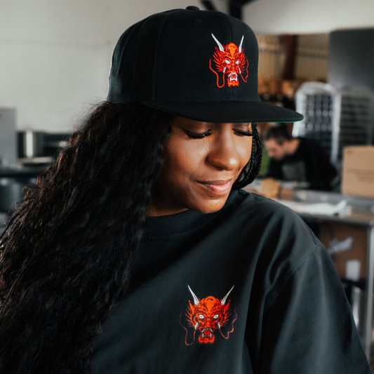 The Bearded Brotherhood Red Dragon Snapback – Bold, Fearless, Unapologetic