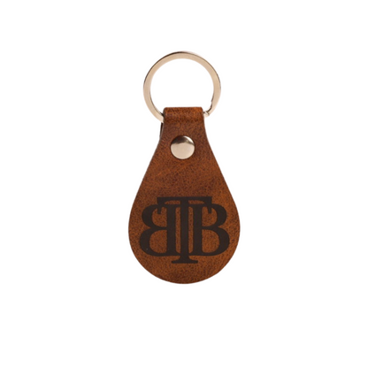 TBB Branded Double-Sided Polyurethane Leather Keychain