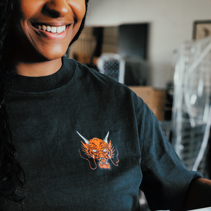 The Bearded Brotherhood Red Dragon Tee – Bold, Fearless, Unapologetic